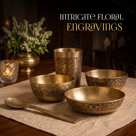Casa Brass Thali Set