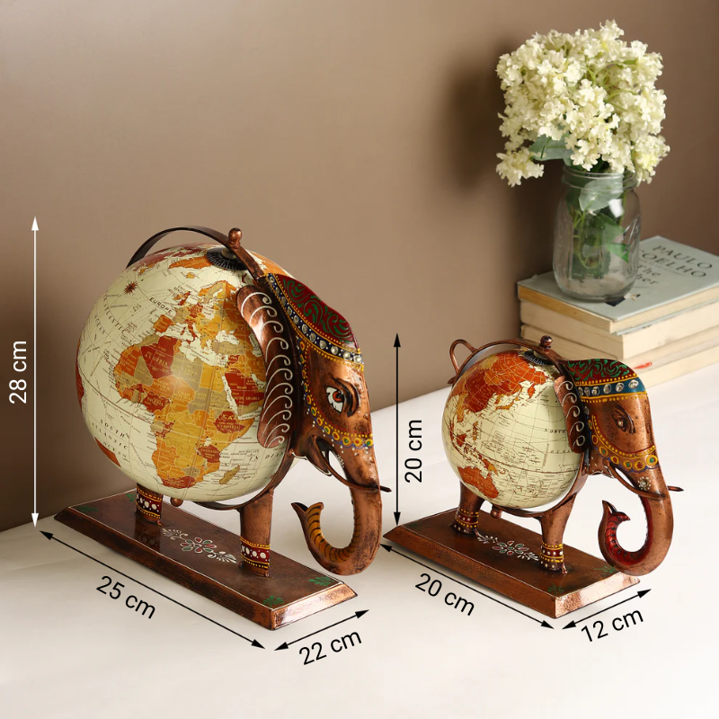 Heritage Elephant Globe Decor