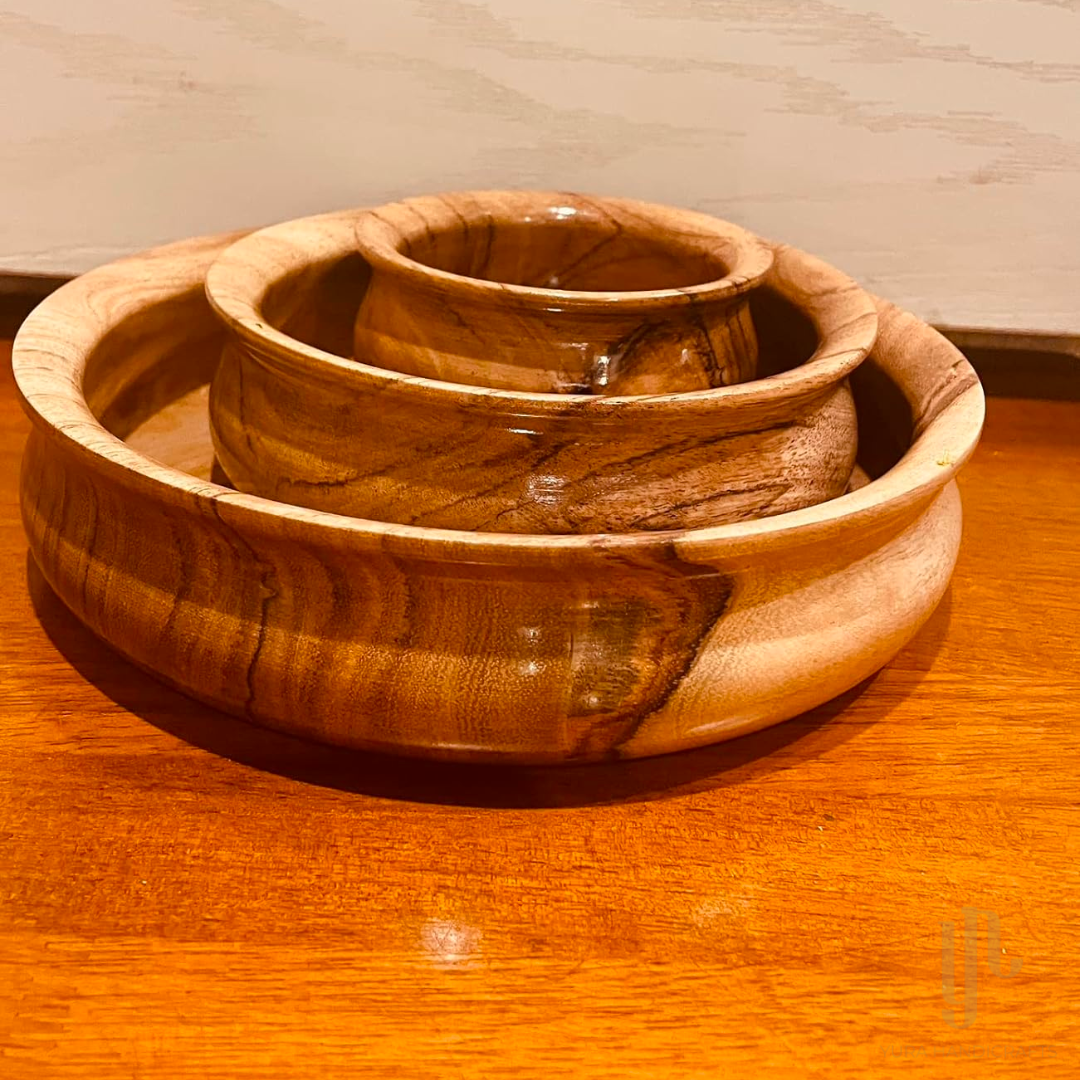 Multipurpose Wooden Serving Bowls (Set of 3)