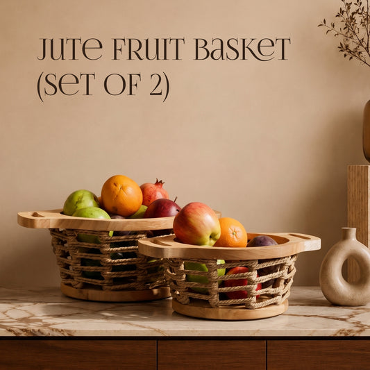 Jute Fruit Basket (Set of 2)