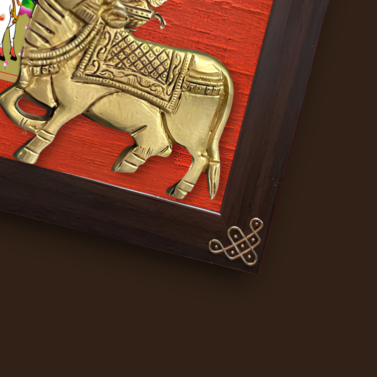 Brass Pichwai Elegance - handcrafted decor by Yura Designs