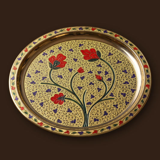 Brass Puja Thali Set - Traditional Grandeur for Every Celebration