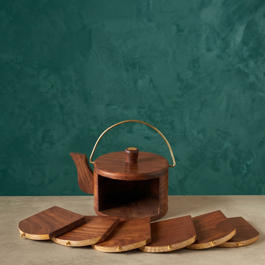 Coffee Tray (Set of 3) + Kettle Coaster (set of 6)