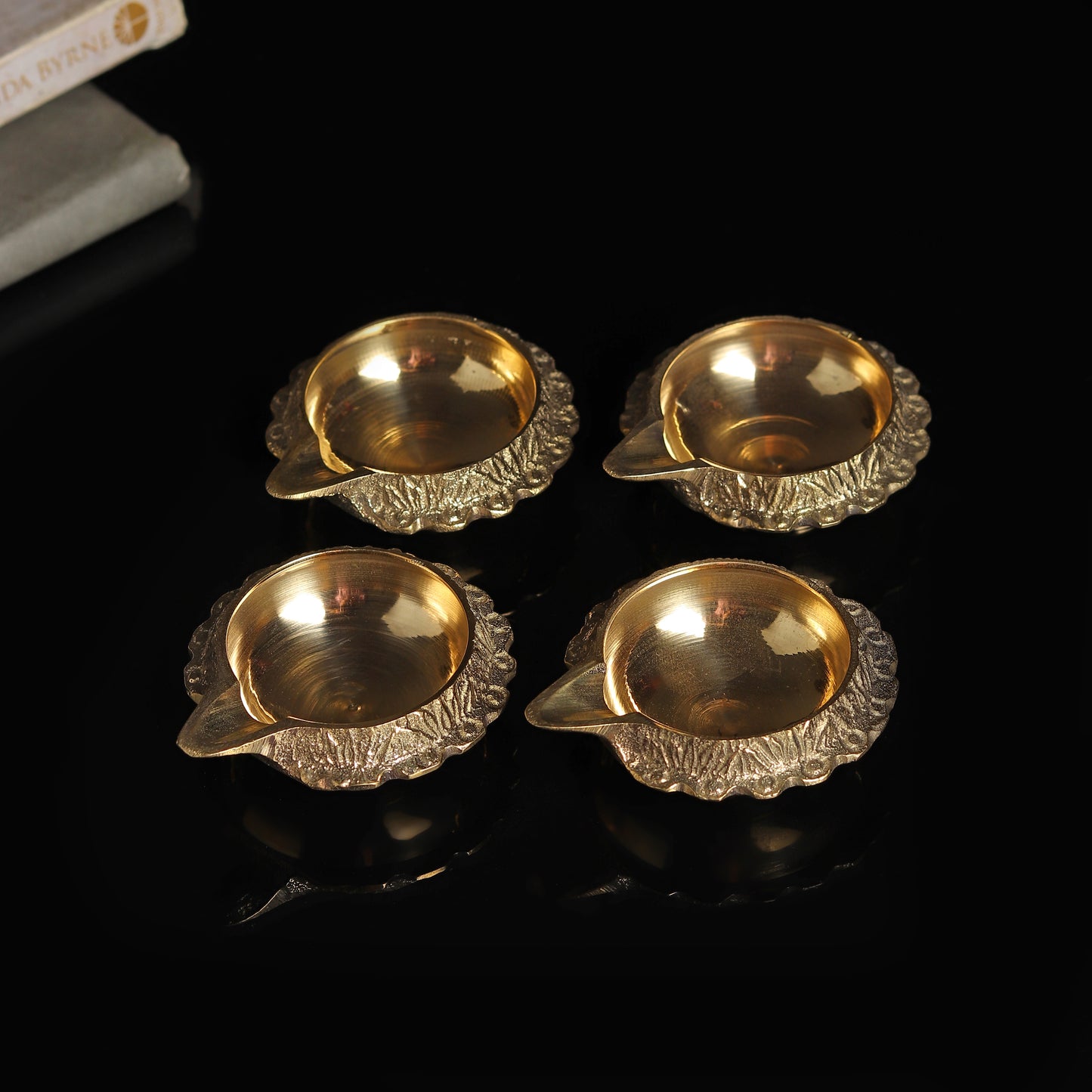 Kuber Brass Diyas – Set of 4