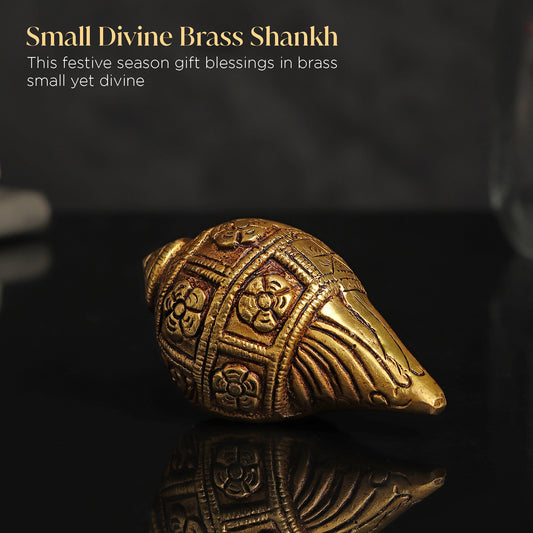 Small Divine Brass Shankh