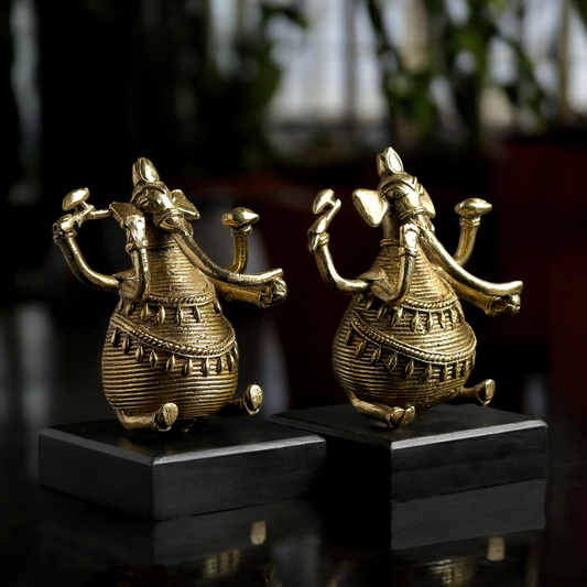 Divine Brass Ganesha