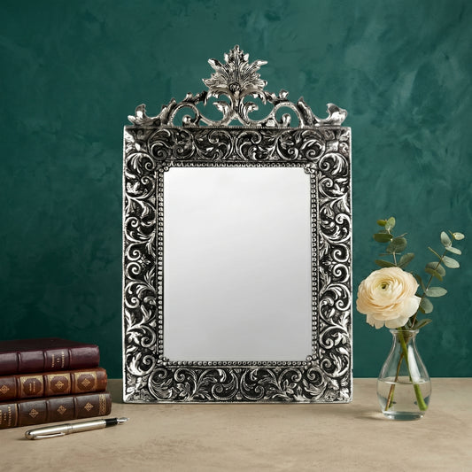 German Silverware Handcrafted Regal Photo Frame | 13×8.5 inch | Premium Blue Velvet Gift Box