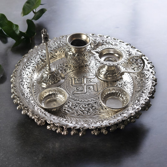 German Silverware Pooja thali