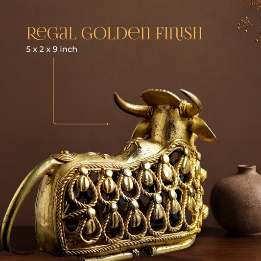 Golden Grace Nandi (Brass) with Box