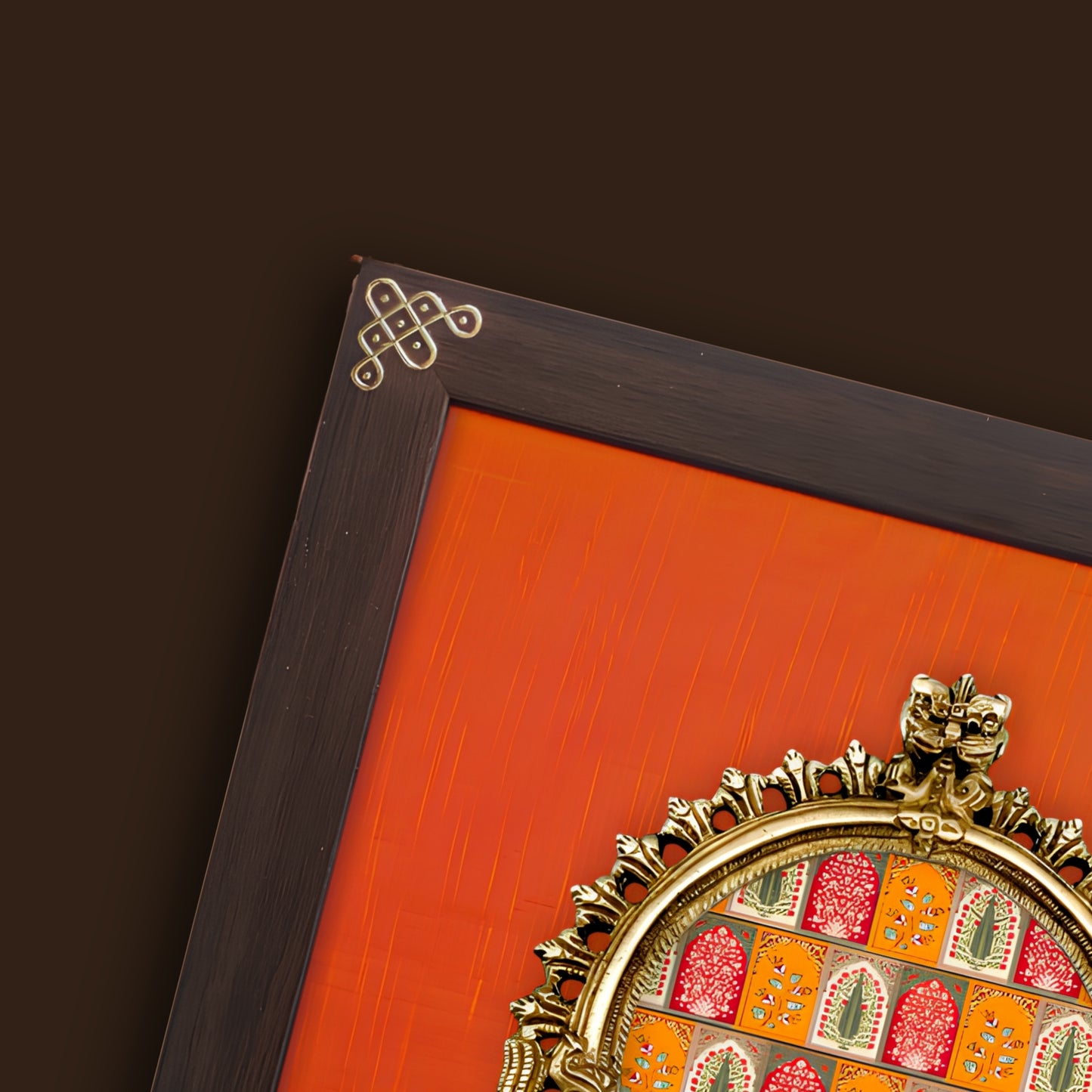 Golden Pichwai Wall Decor Frame — Prabhavali