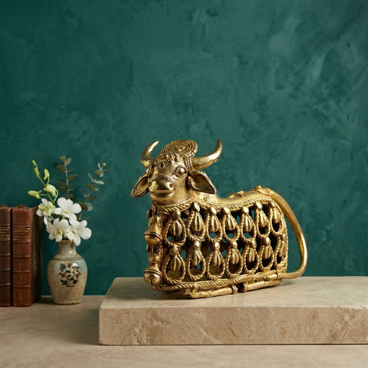 Golden Grace Nandi (Brass) with Box