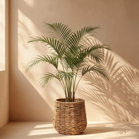 Handmade Twisted Jute Rope Planter in Light Brown