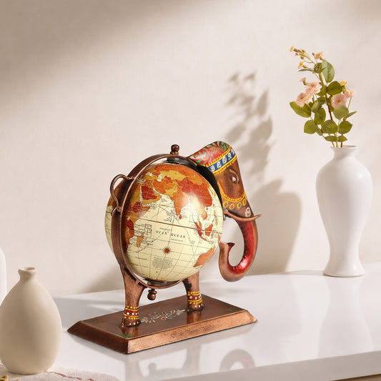 Heritage Elephant Globe Decor