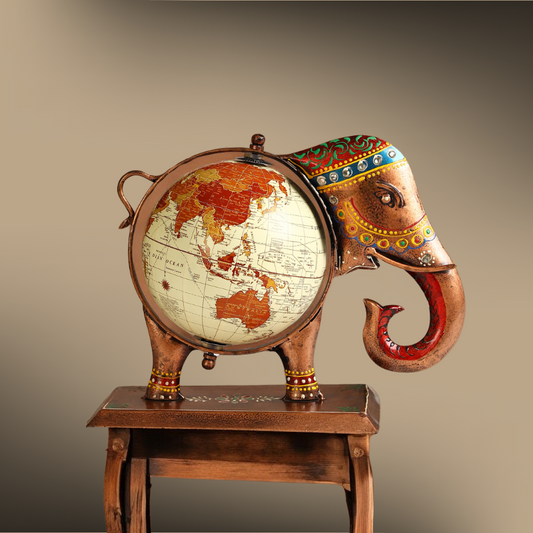Heritage Elephant Globe Decor