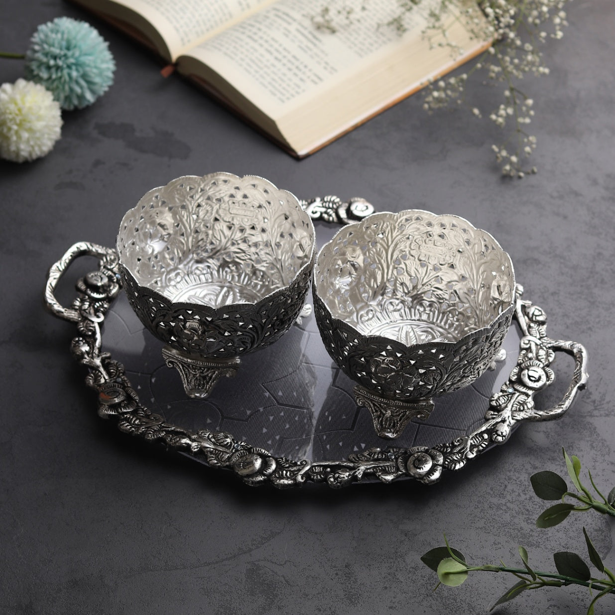 Silver Luxe Duo – Elegance in Every Serve