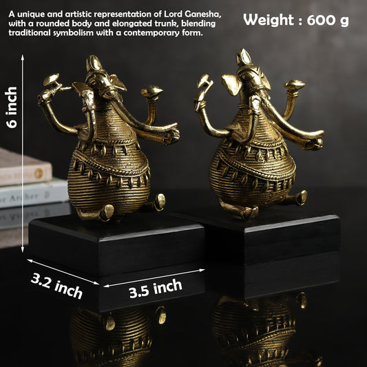 Divine Brass Ganesha