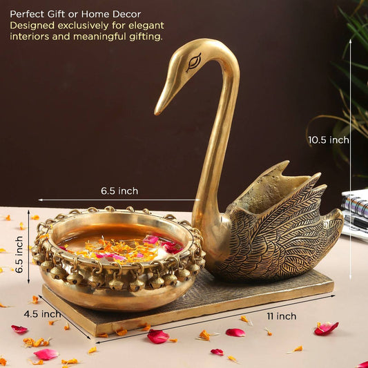 SwanLuxe Handcrafted Brass Home Decor