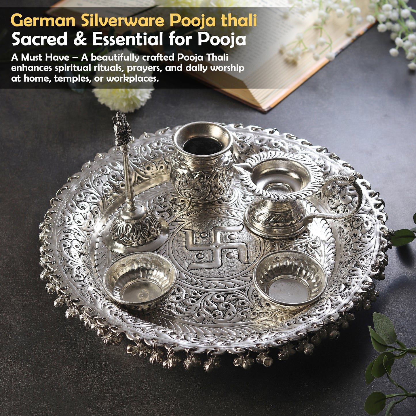 German Silverware Pooja thali