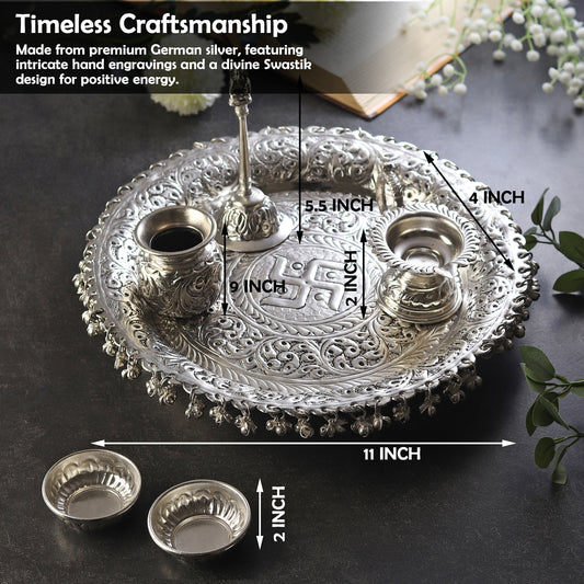 German Silverware Pooja thali