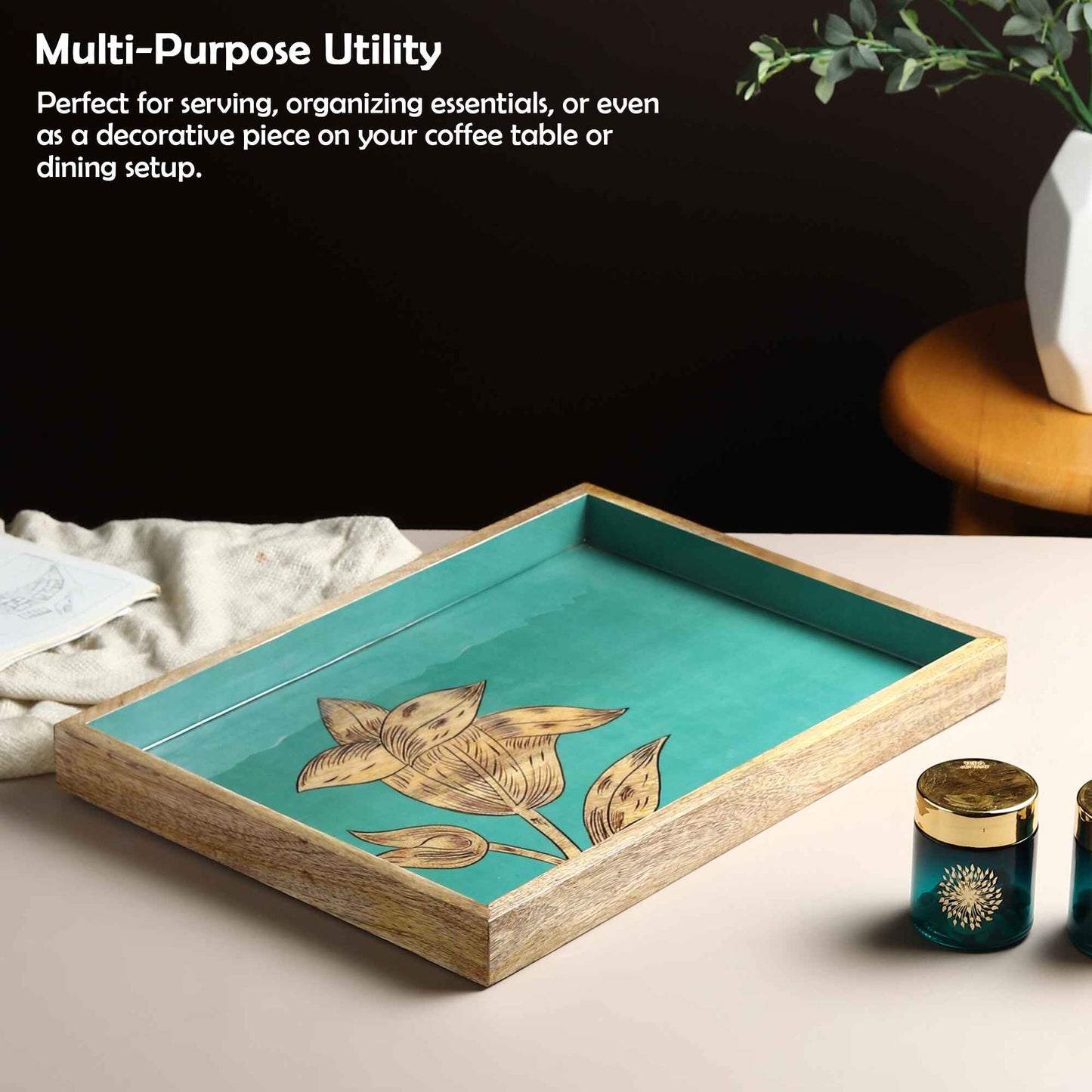 The Luxe Artisan Wooden Tray