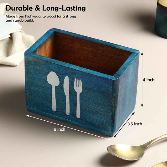 Turquoise Cutlery Organizer + Kitchen Tools Organize