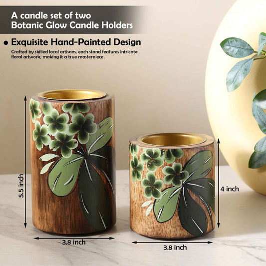 Botanic Glow Candle Holders (A candle set of two)