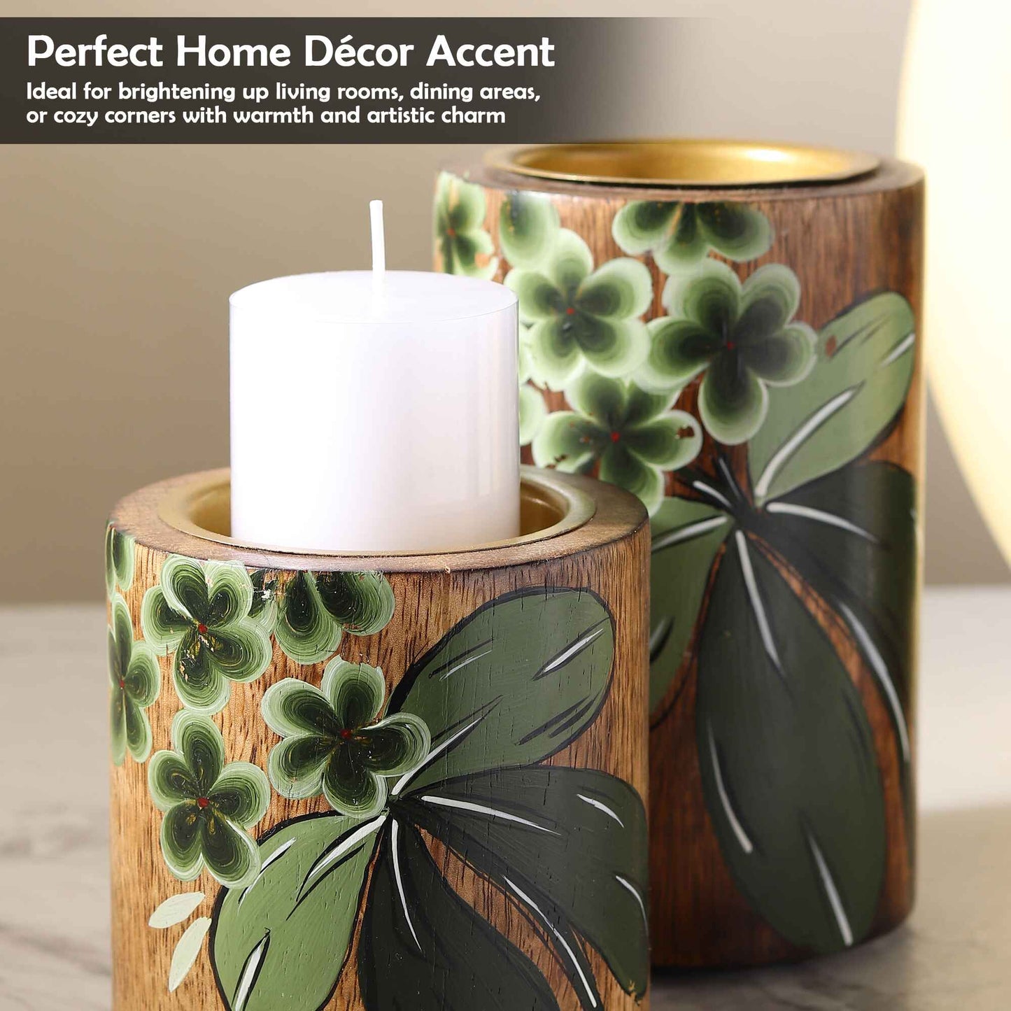 Botanic Glow Candle Holders (A candle set of two)