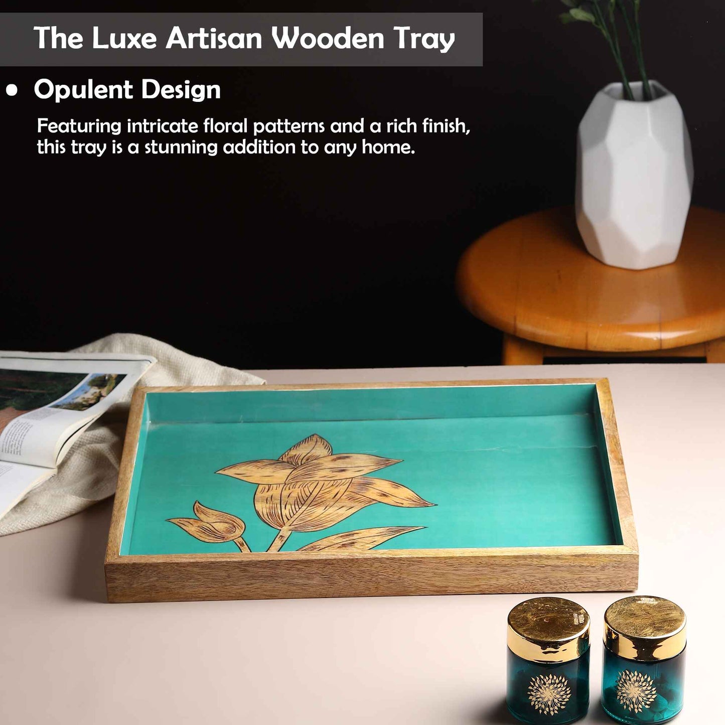 The Luxe Artisan Wooden Tray