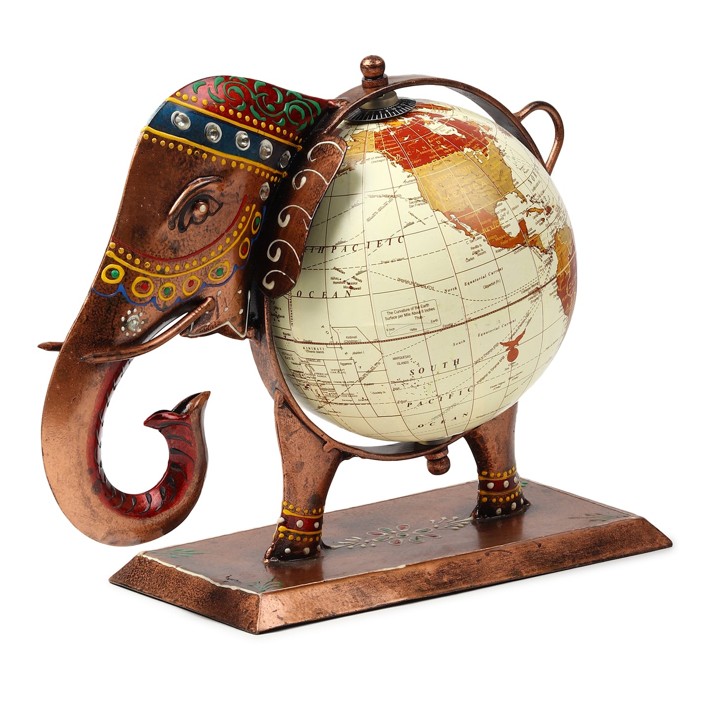 Heritage Elephant Globe Decor