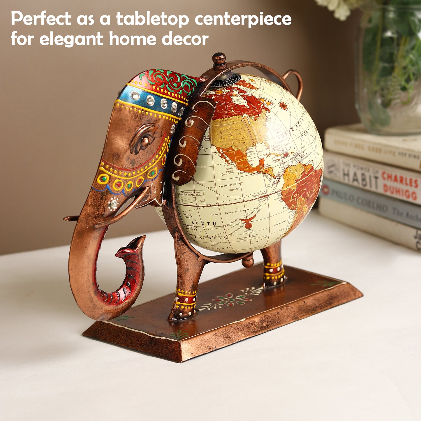 Heritage Elephant Globe Decor