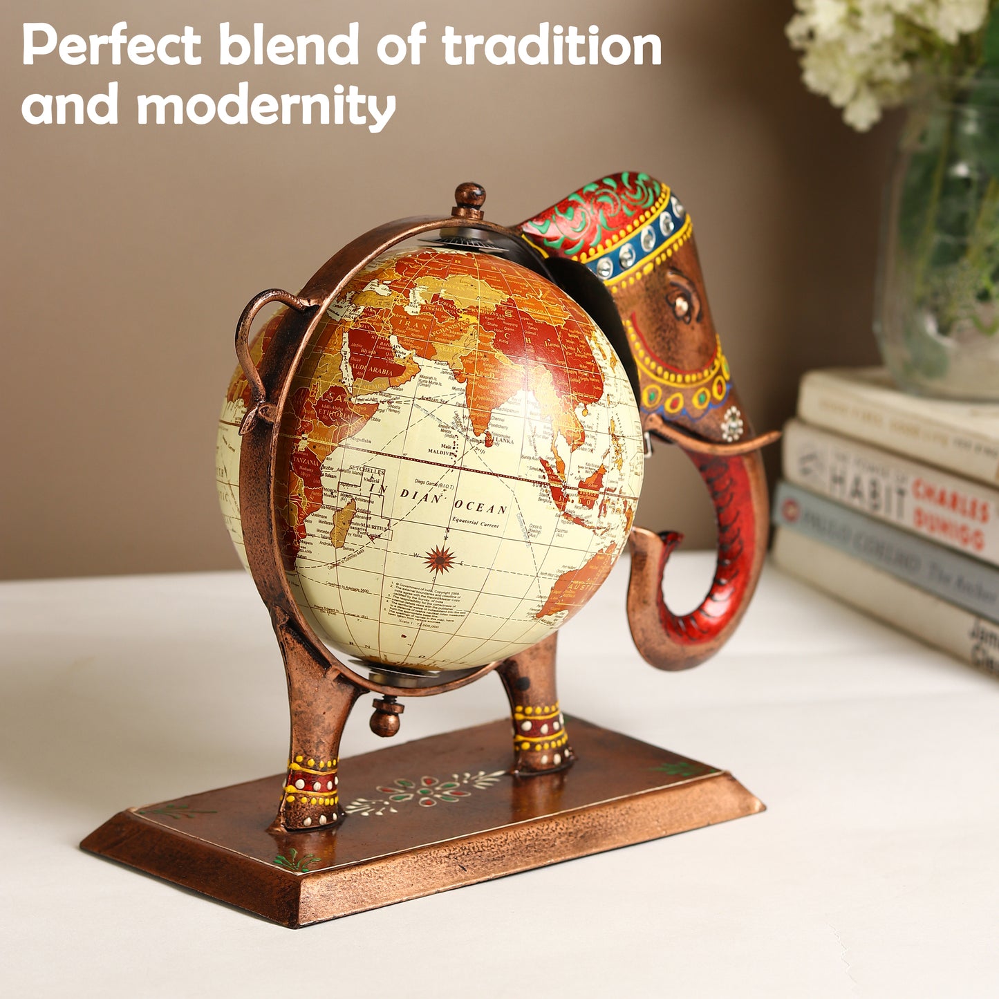Heritage Elephant Globe Decor