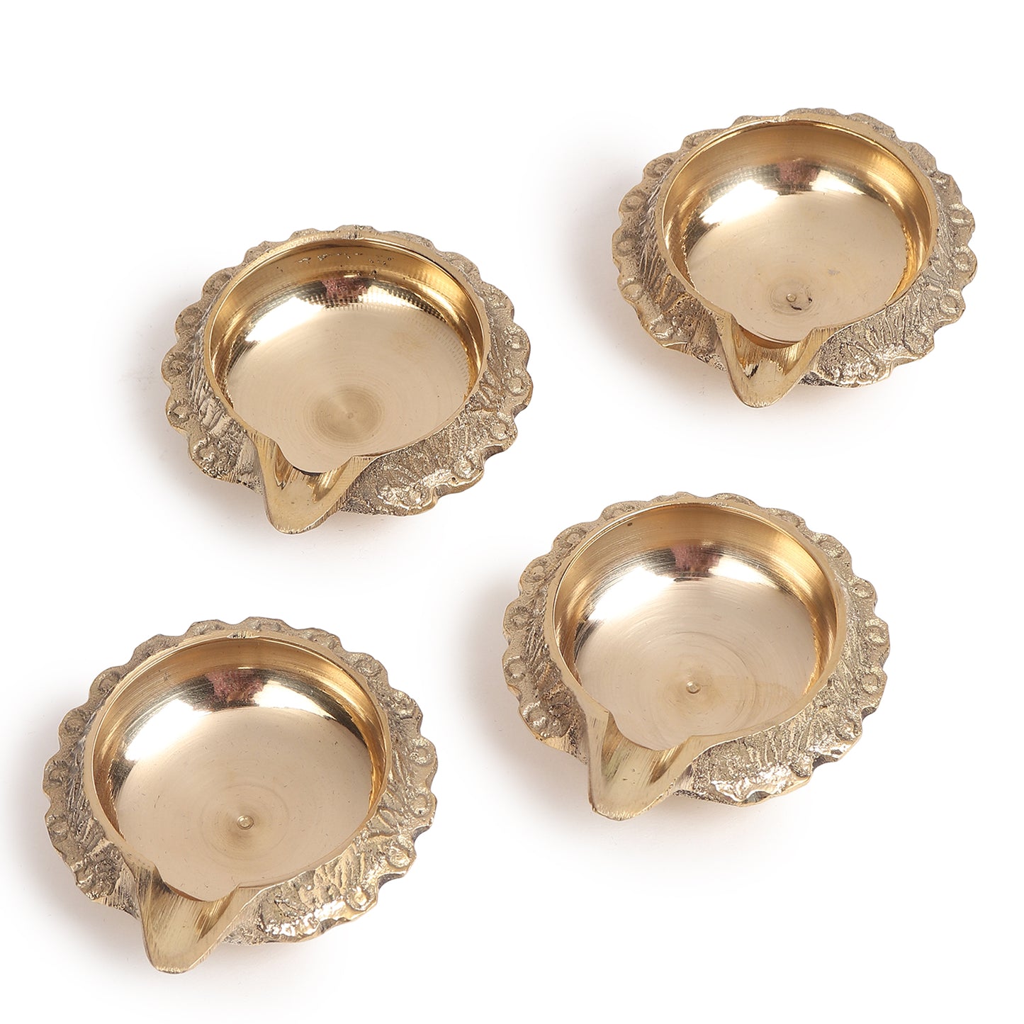 Kuber Brass Diyas – Set of 4