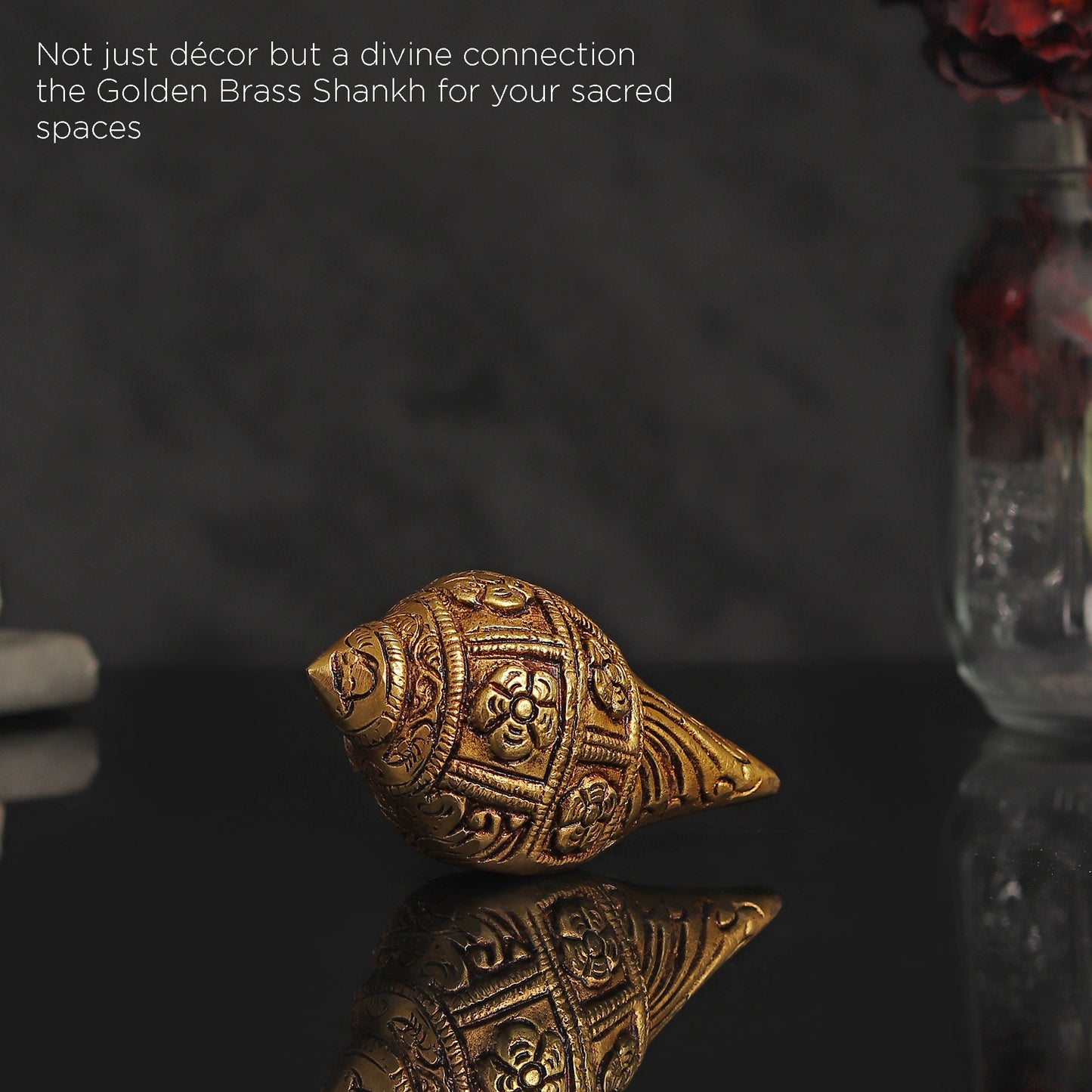 Small Divine Brass Shankh