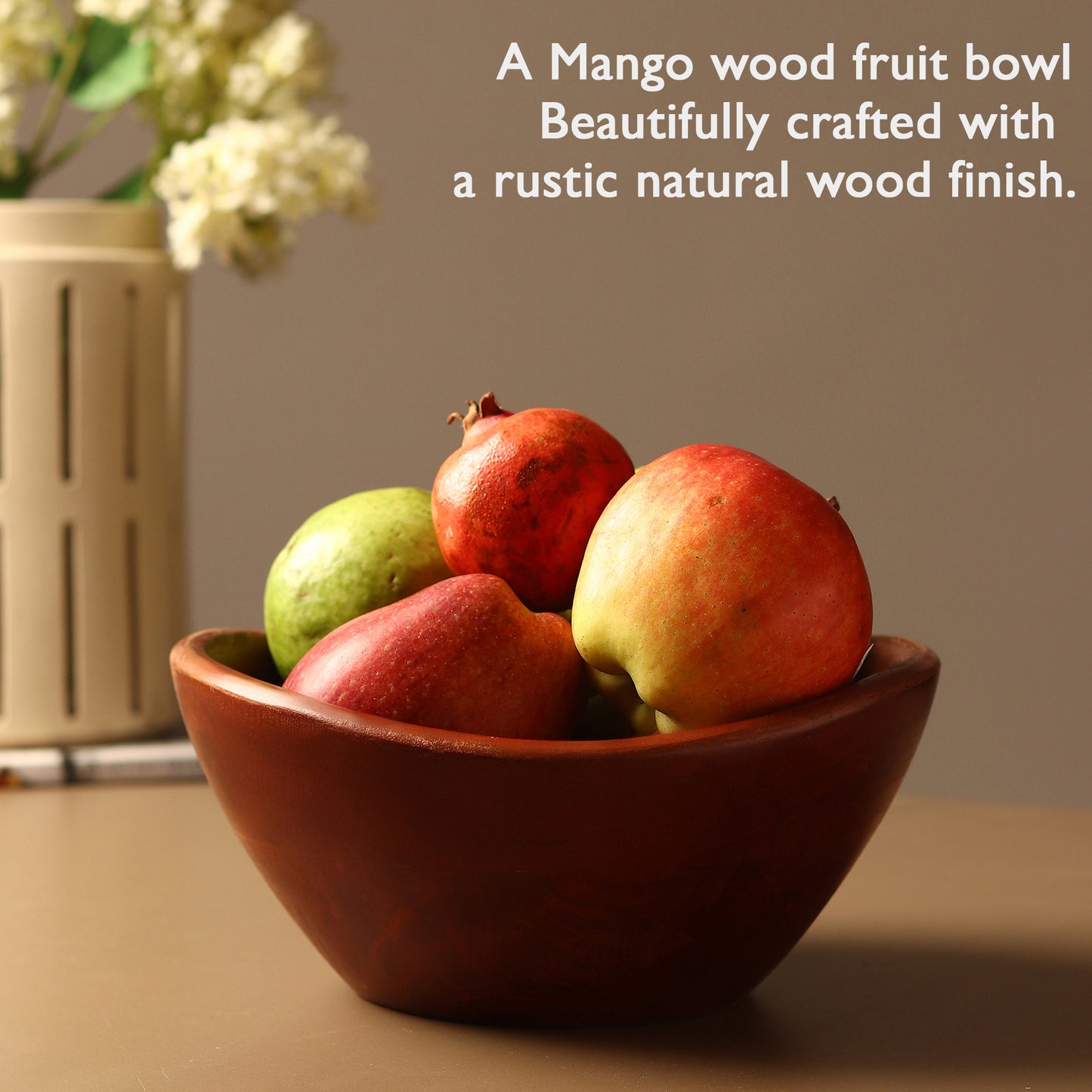 Wooden serving bowls (Set of 2)