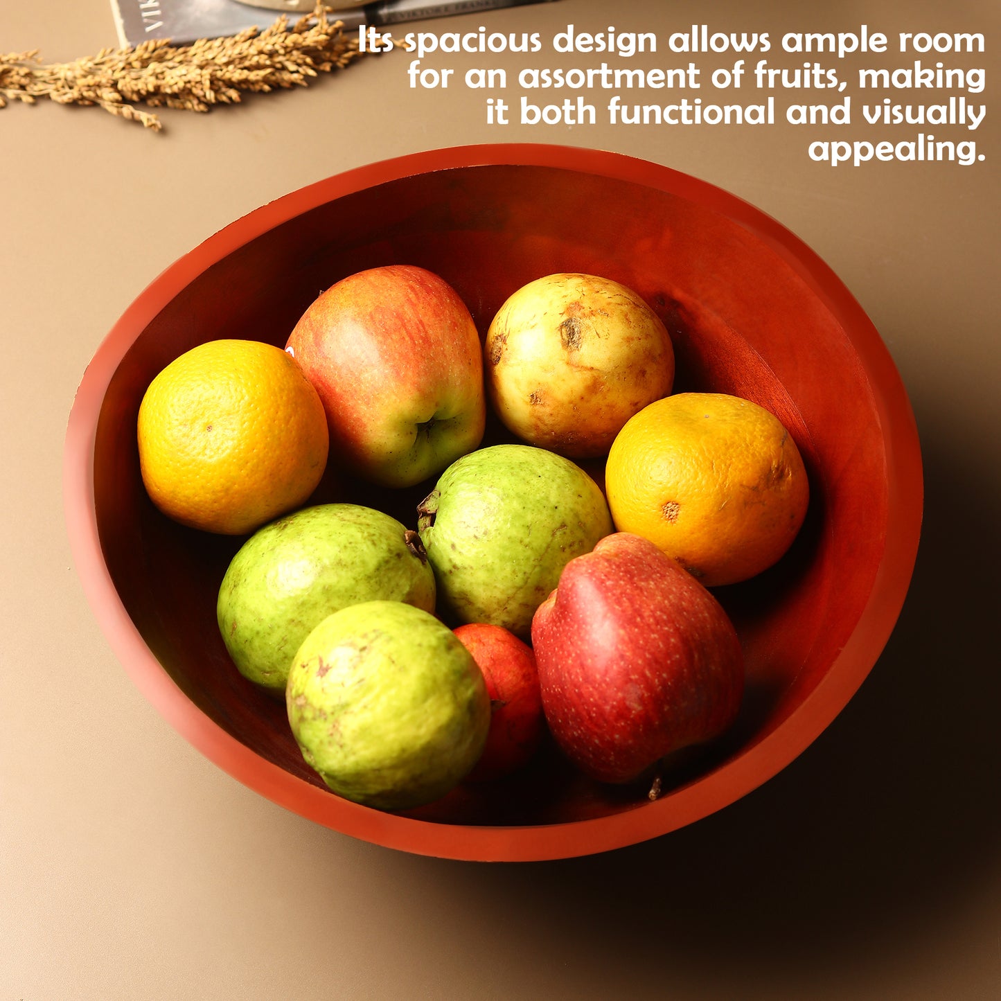 Large Wooden Bowl - Premium Mango Wood