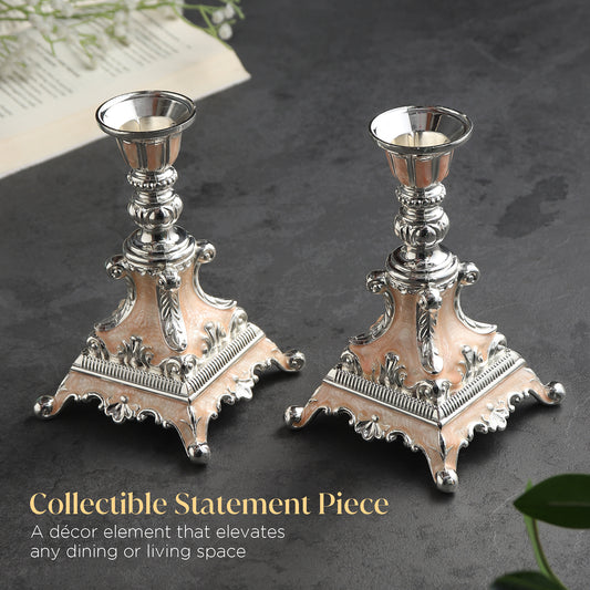 German Silverware Luxe Candle Holders