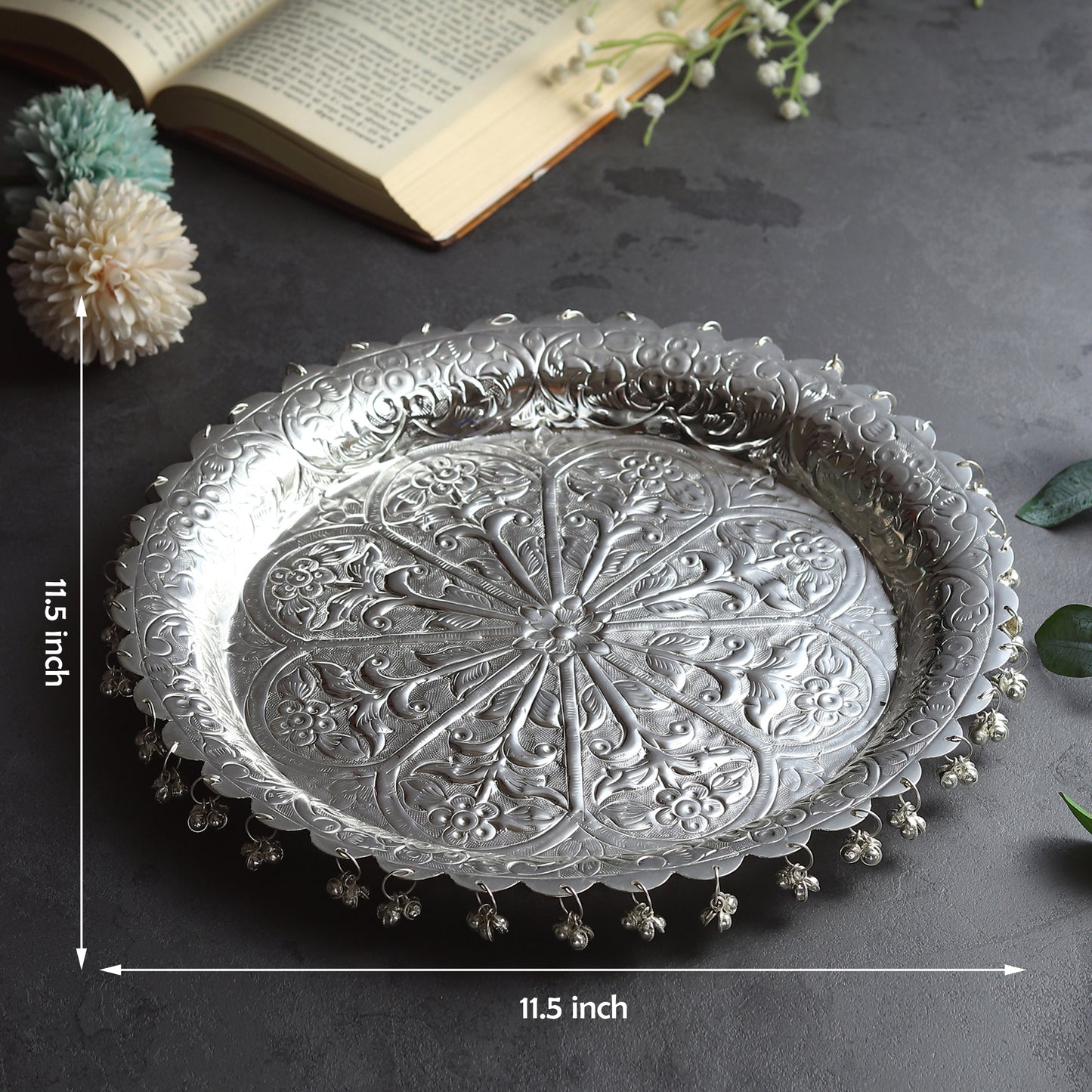 Silver Puja Thali - Auspicious Elegance in Every Ritual