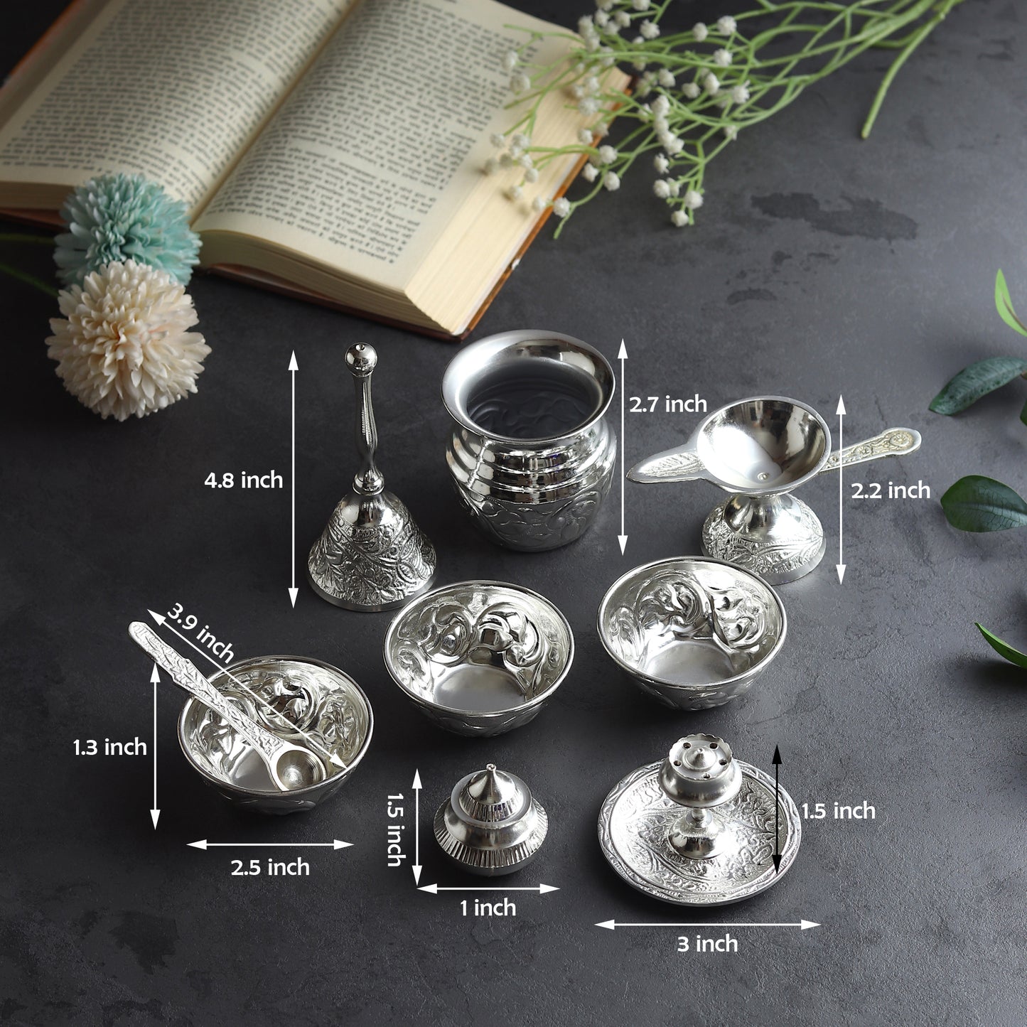 Silver Puja Thali - Auspicious Elegance in Every Ritual