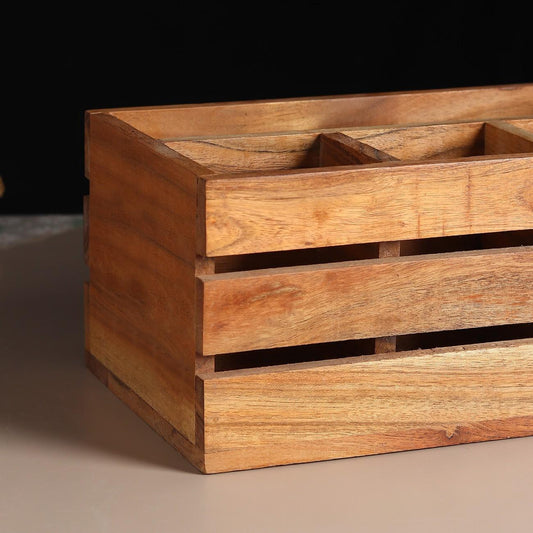 Wooden Kitchen Tools Organizer Holder