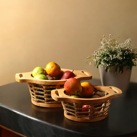 Jute Fruit Basket (Set of 2)