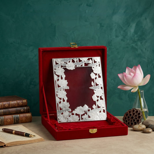 Lotus Bloom German Silver Frame
