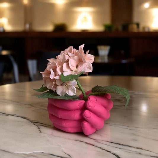 Pink Hand Planter