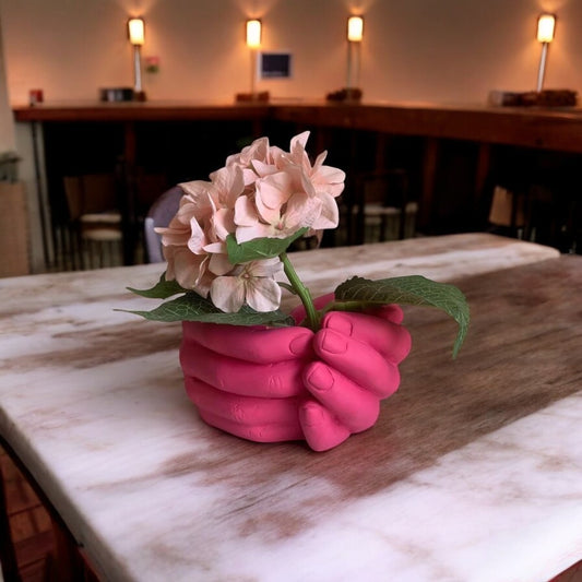 Pink Hand Planter