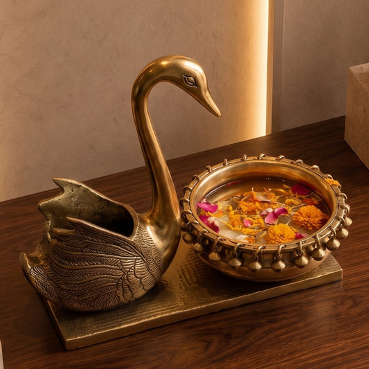 SwanLuxe Handcrafted Brass Home Decor