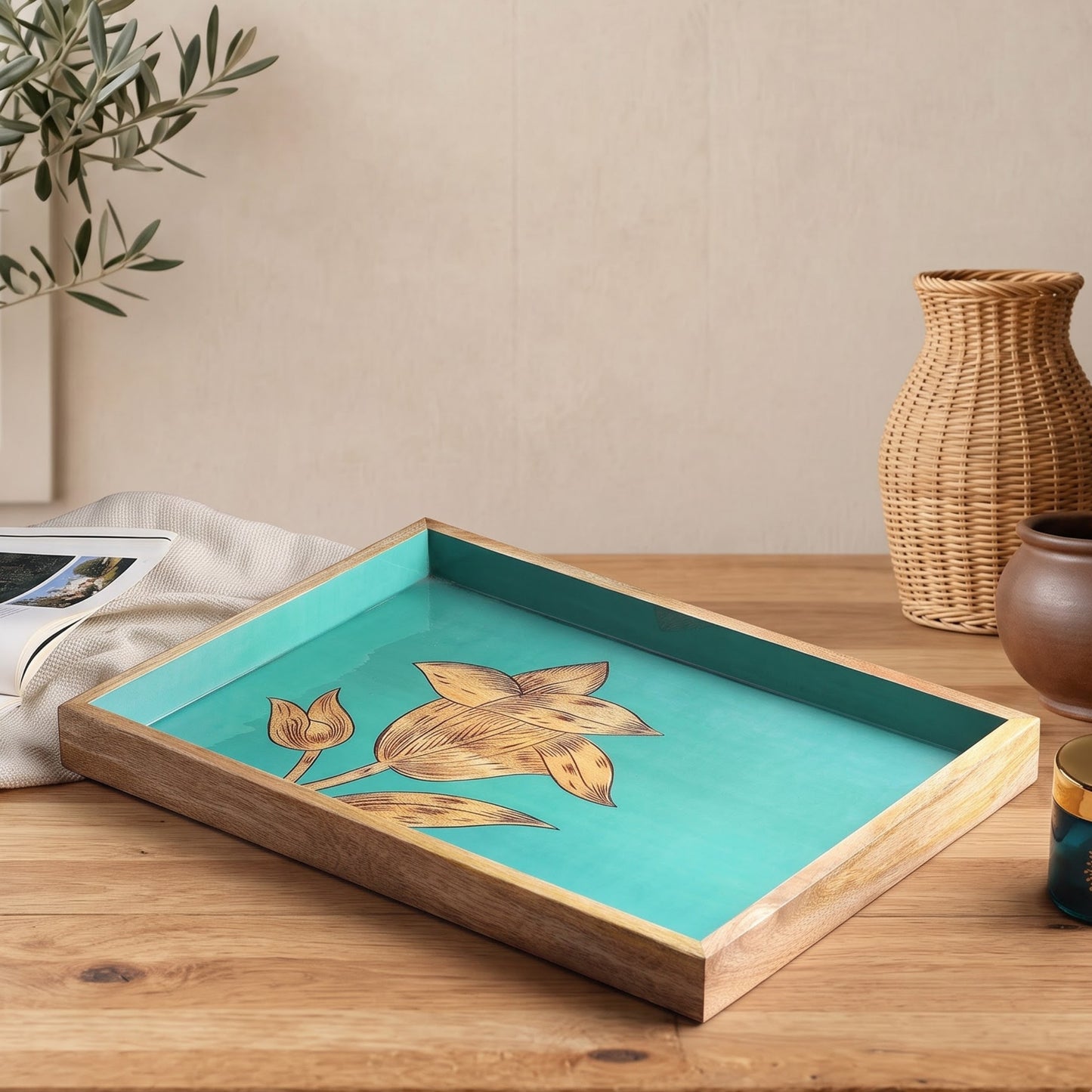 The Luxe Artisan Wooden Tray