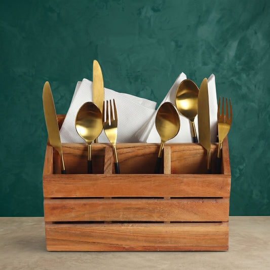 Wooden Kitchen Tools Organizer Holder