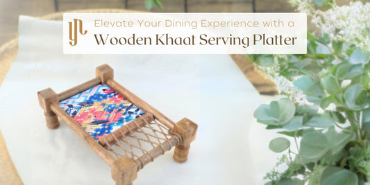Elevate Your Dining Experience with a Wooden Khaat Serving Platter