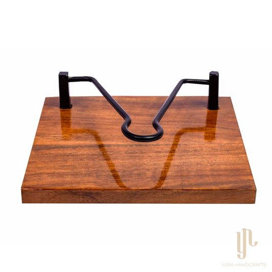 Wooden Napkin Holder with Metal Clip