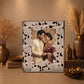 Lotus Bloom German Silver Frame - handcrafted decor by Yura Designs