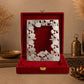 Lotus Bloom German Silver Frame - handcrafted decor by Yura Designs